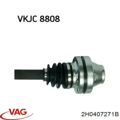 Półoś napędowa przednia VAG 2H0407271F cena, od 138,38 USD