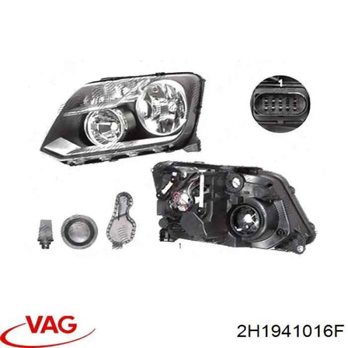 Reflektor prawy VAG 2H1941016H cena, od 230,09 USD