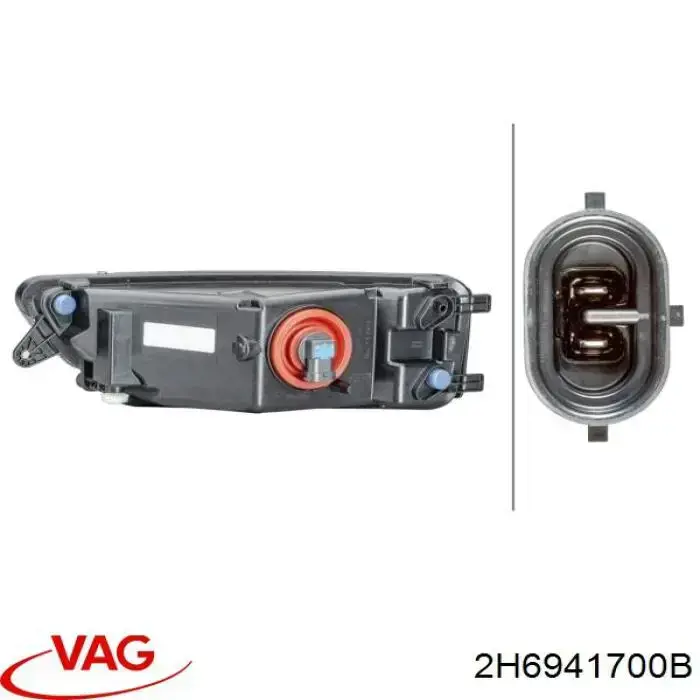 2H6941700B VAG Lampa przeciwmgielna prawa