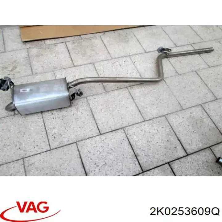 2K0253609Q VAG Tłumik, tylna część