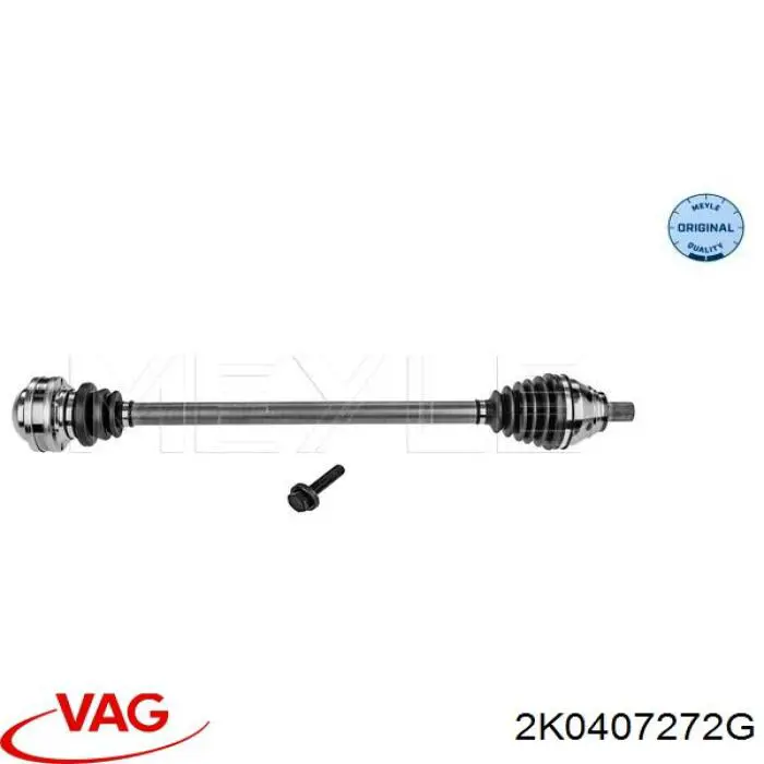 Półoś napędowa przednia prawa VAG 2K0407272G cena, od 146,42 USD