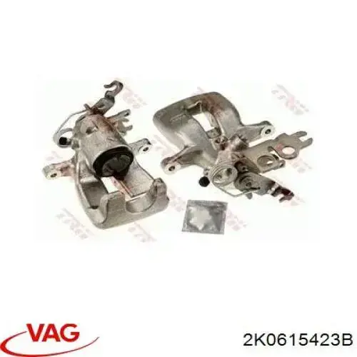 Zacisk hamulcowy tylny lewy 2K0615423B VAG