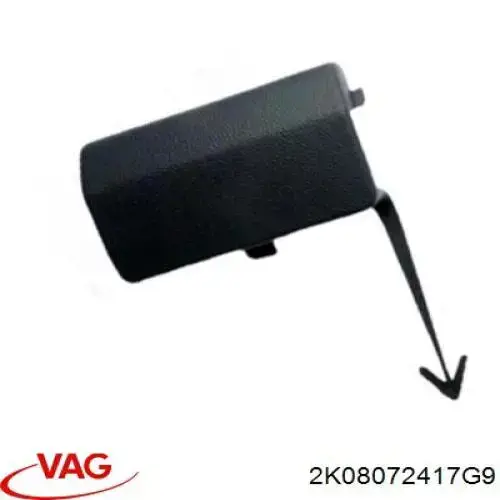 Zaślepka haku holowniczego zderzaka przednia VAG 2K08072417G9 cena, od 8,36 USD