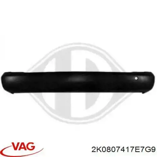 Zderzak tylny VAG 2K0807417E7G9 cena, od 170,26 USD