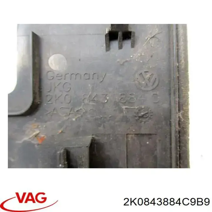 2K0843884C9B9 VAG Wkładka dna nadwozia
