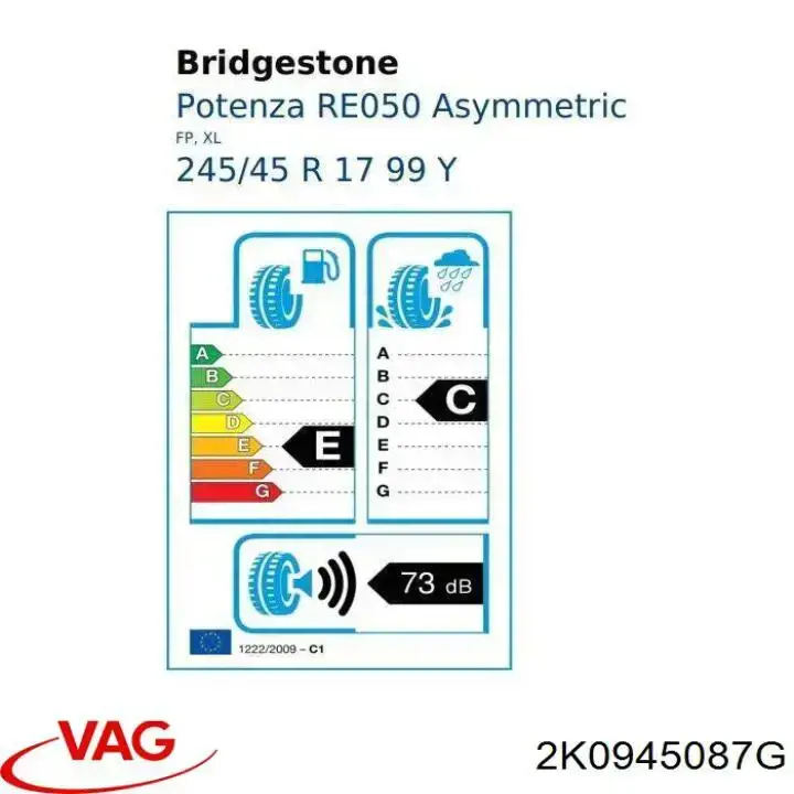 Lampa stop tylna dodatkowa VAG 2K0945087G cena, od 33,67 USD