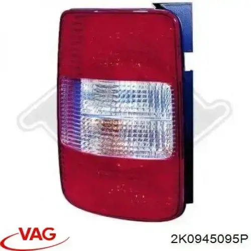 Lampa zespolona tylna lewa VAG 2K0945095P cena, od 79,46 USD