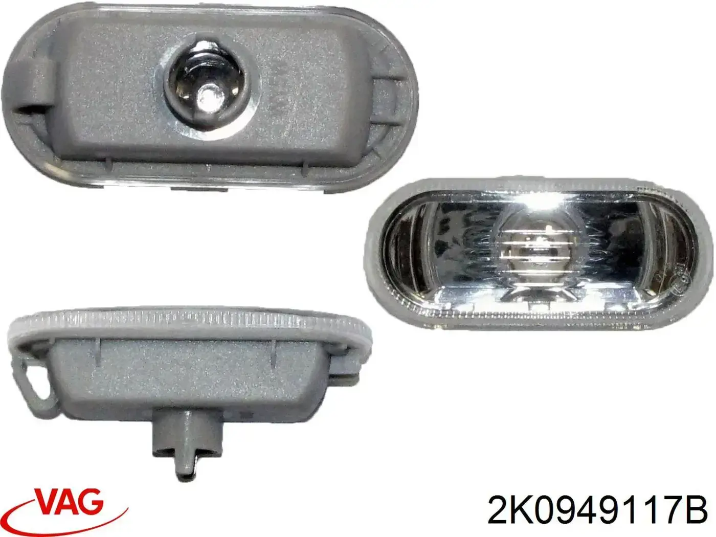 Powtarzacz kierunkowskazu na błotniku VAG 2K0949117B cena, od 13,11 USD