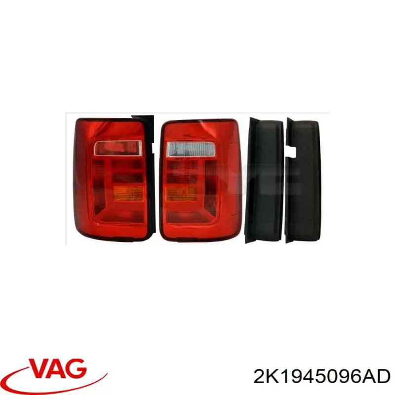 Lampa zespolona tylna prawa VAG 2K1945096AD cena, od 122,58 USD