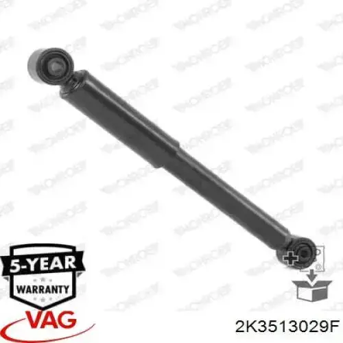 Do koszyka 2K3513029F VAG Amortyzator tylny
