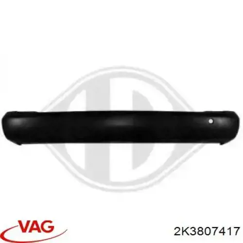 Do koszyka 2K3807417 VAG Zderzak tylny