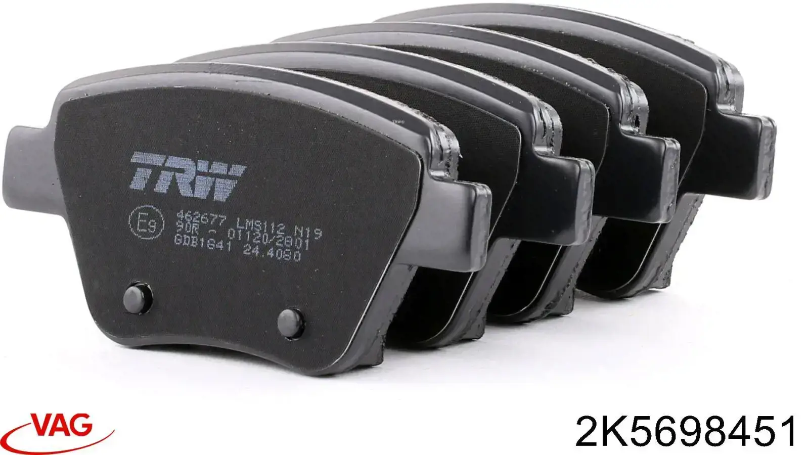 Okładziny (klocki) do hamulców tarczowych tylne 2K5698451 VAG
