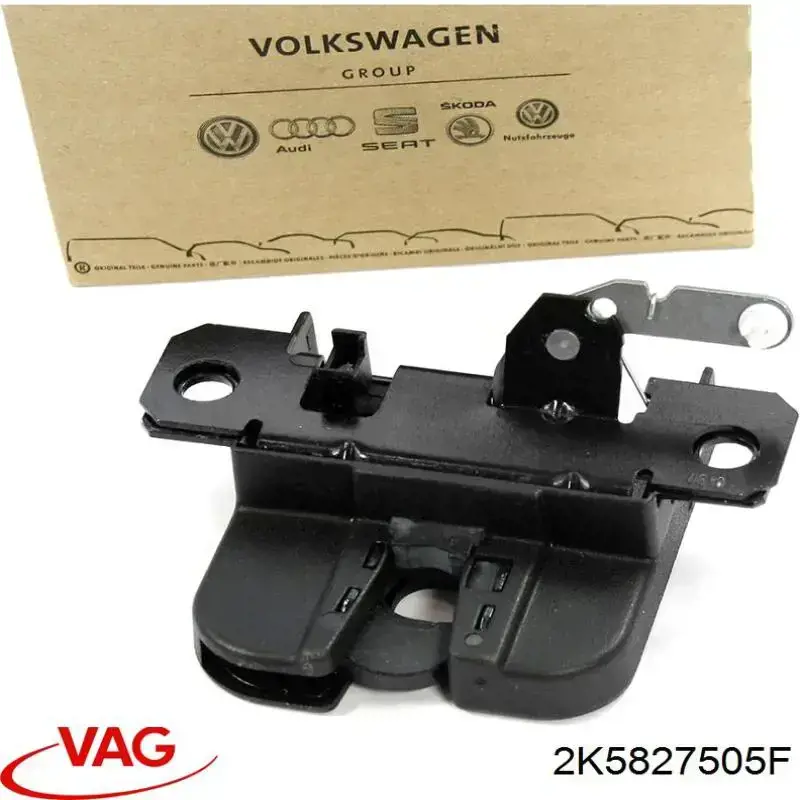 2K5827505F VAG Zamek drzwi tylnych lewych skrzydłowych dolny