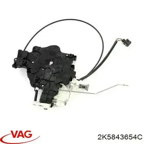 Zamek drzwi bocznych przesuwnych VAG 2K5843654C cena, od 293,37 USD