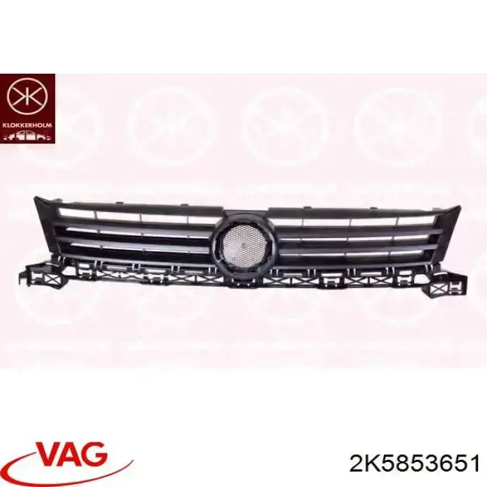 2K58536519B9 VAG Atrapa chłodnicy