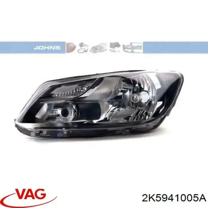 2K5941005A VAG Reflektor lewy