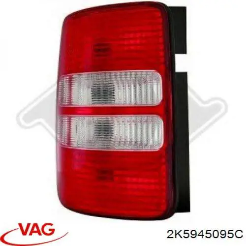 Lampa zespolona tylna lewa VAG 2K5945095C cena, od 101,88 USD