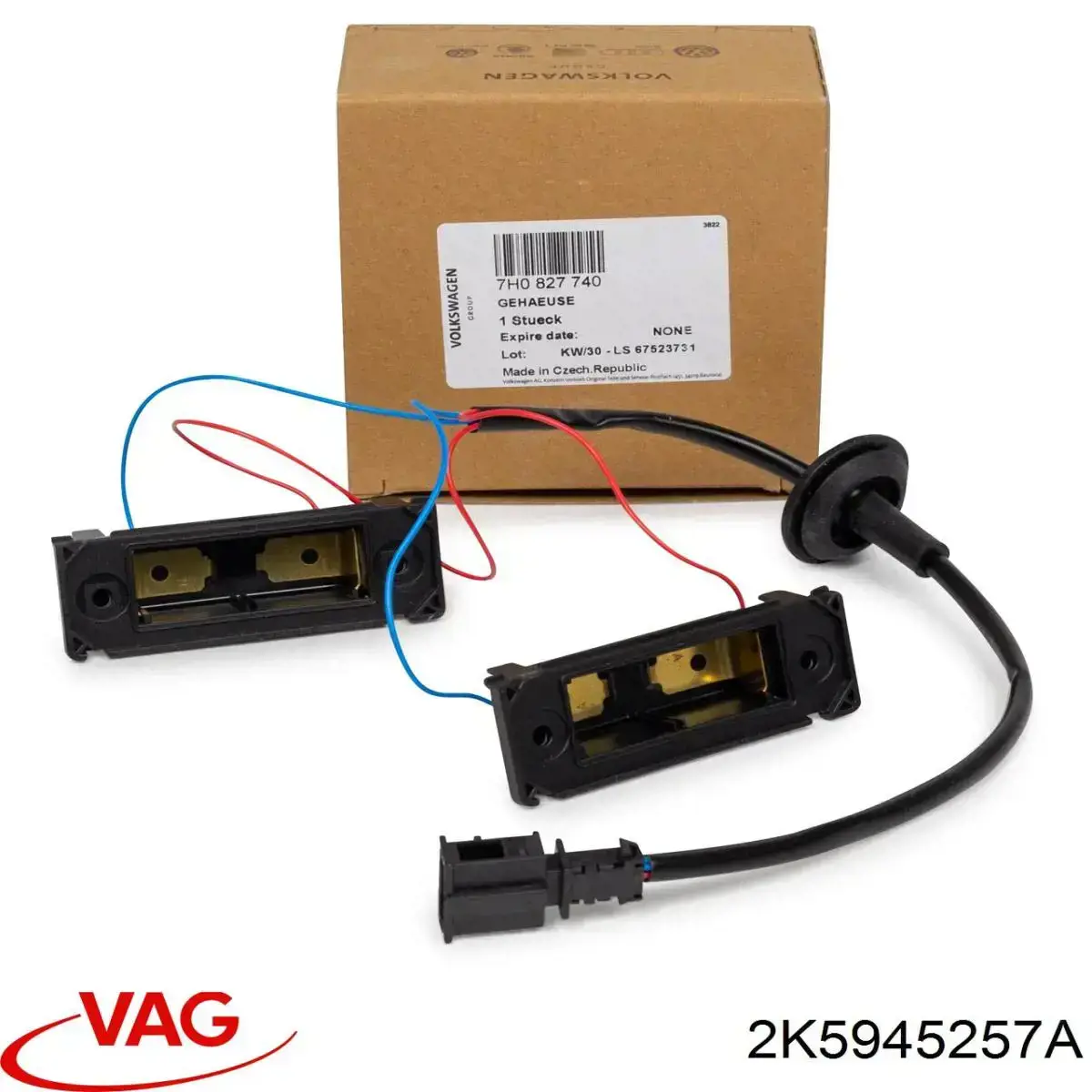Do koszyka 2K5945257A VAG Panel mocowania lamp zespolonych