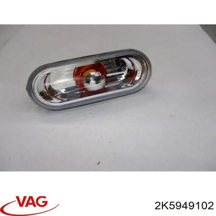 Powtarzacz kierunkowskazu na błotniku prawy VAG 2K5949102 cena, od 24,84 USD