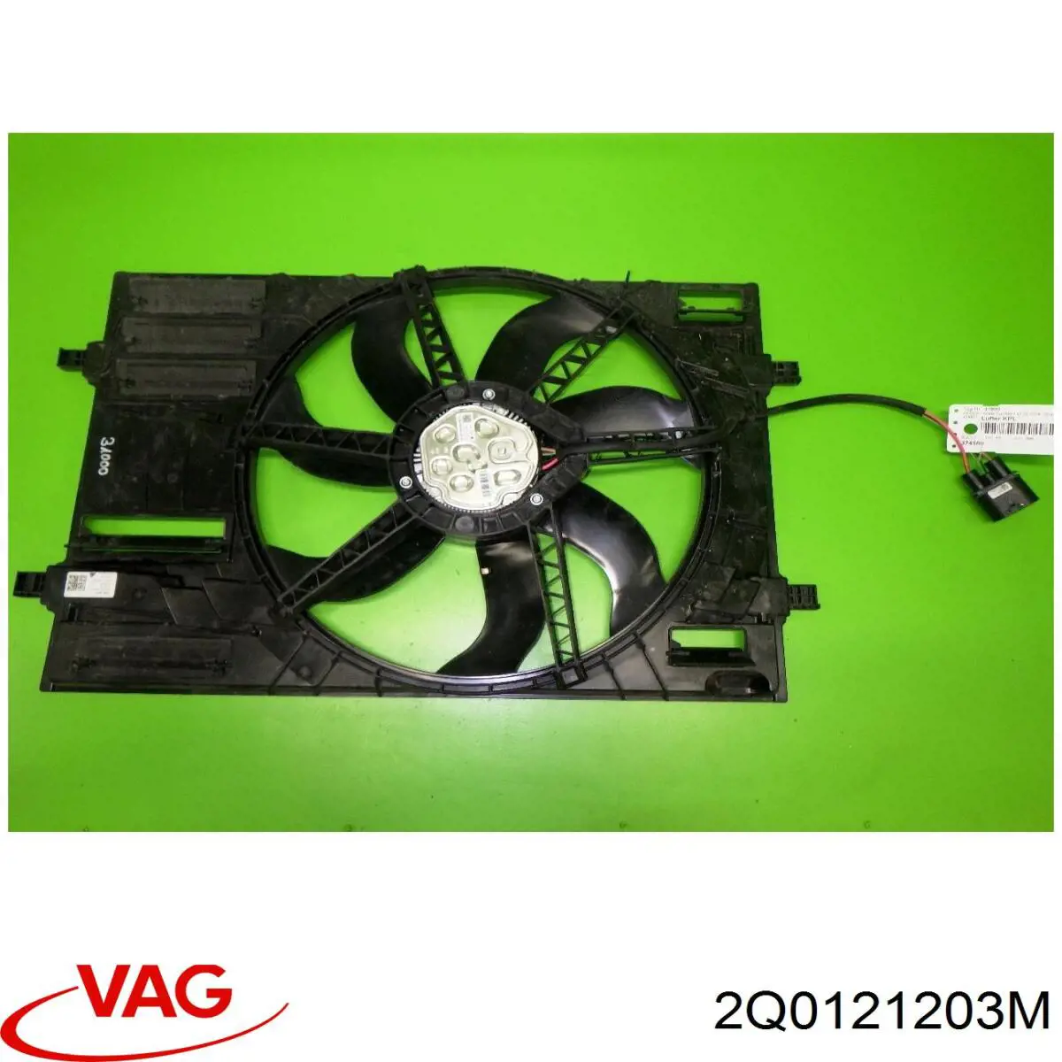 2Q0121203K VAG Wentylator elektryczny układu chłodzenia kompletny (silnik+wirnik)