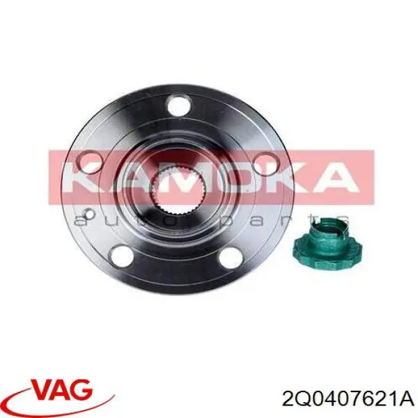 Do koszyka 2Q0407621A VAG Piasta przednia