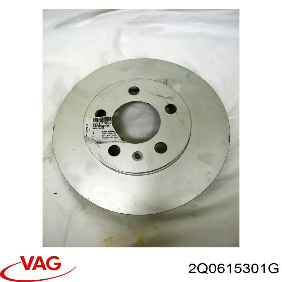2Q0615301G VAG Tarcza hamulcowa przednia