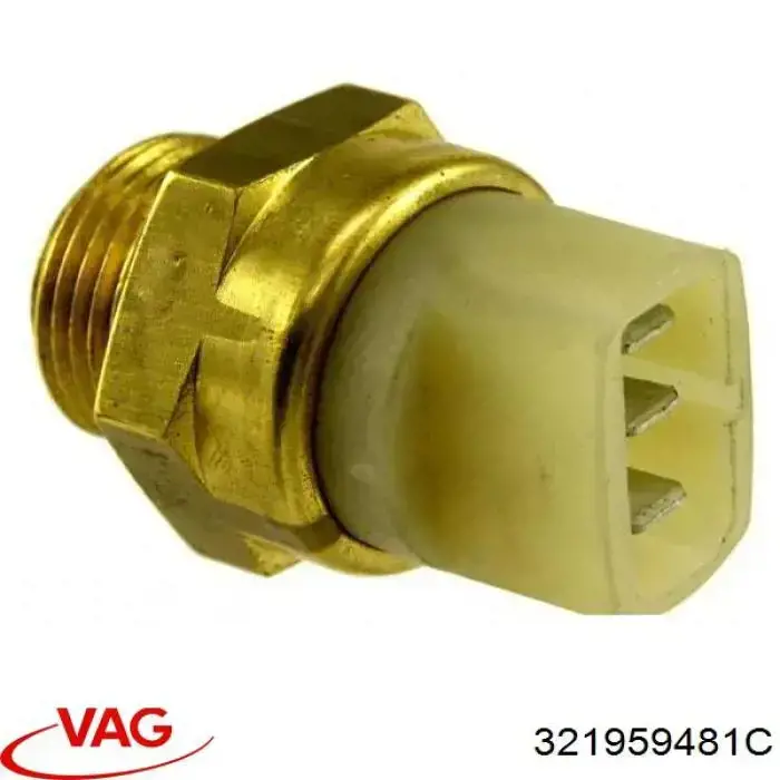 Czujnik temperatury płynu chłodzącego (włączenia wentylatora chłodnicy) VAG 321959481C cena, od 9,32 USD