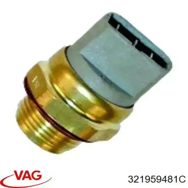 Czujnik temperatury płynu chłodzącego (włączenia wentylatora chłodnicy) 321959481C VAG