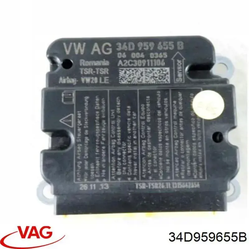 Sterownik poduszki bezpieczeństwa VAG 34D959655B cena, od 105,56 USD