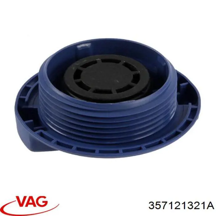 Do koszyka 357121321A VAG Pokrywa (korek) zbiornika wyrównawczego