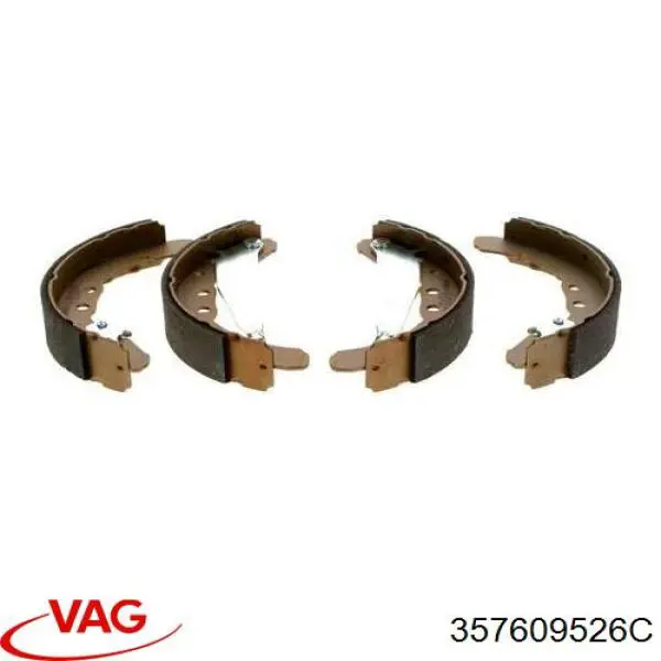 Klocki hamulcowe tylne bębnowe VAG 357609526C cena, od 26,49 USD