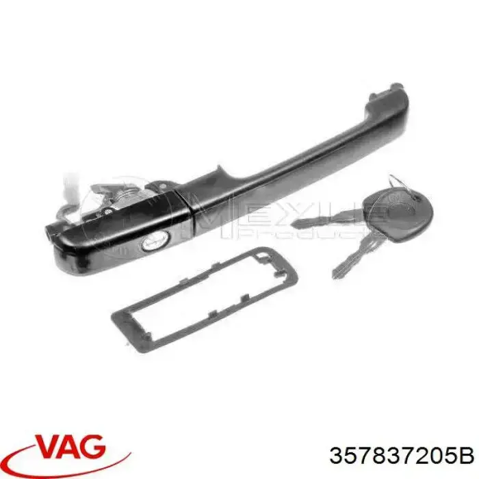 Do koszyka 357837205B VAG Klamka drzwi przednich zewnętrzna lewa