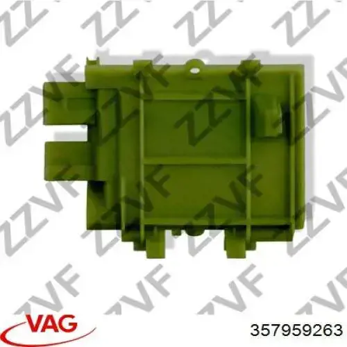 Rezystor wentylatora nagrzewnicy (ogrzewacza kabiny) 357959263 VAG
