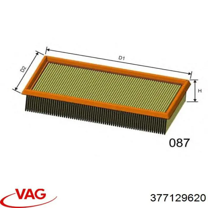 377129620 VAG Filtr powietrza