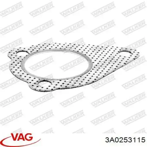 Uszczelka rury odbiornika tłumika 3A0253115 VAG