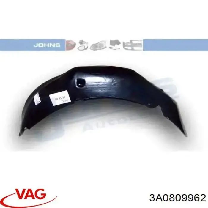 Nadkole błotnika przedniego prawe VAG 3A0809962 cena, od 16,72 USD