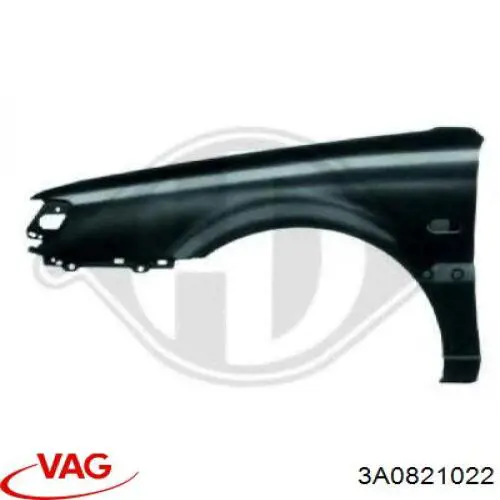 Do koszyka 3A0821022 VAG Błotnik przedni prawy