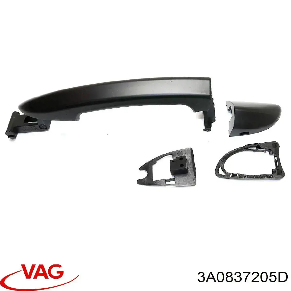 Do koszyka 3A0837205D VAG Klamka drzwi przednich zewnętrzna lewa