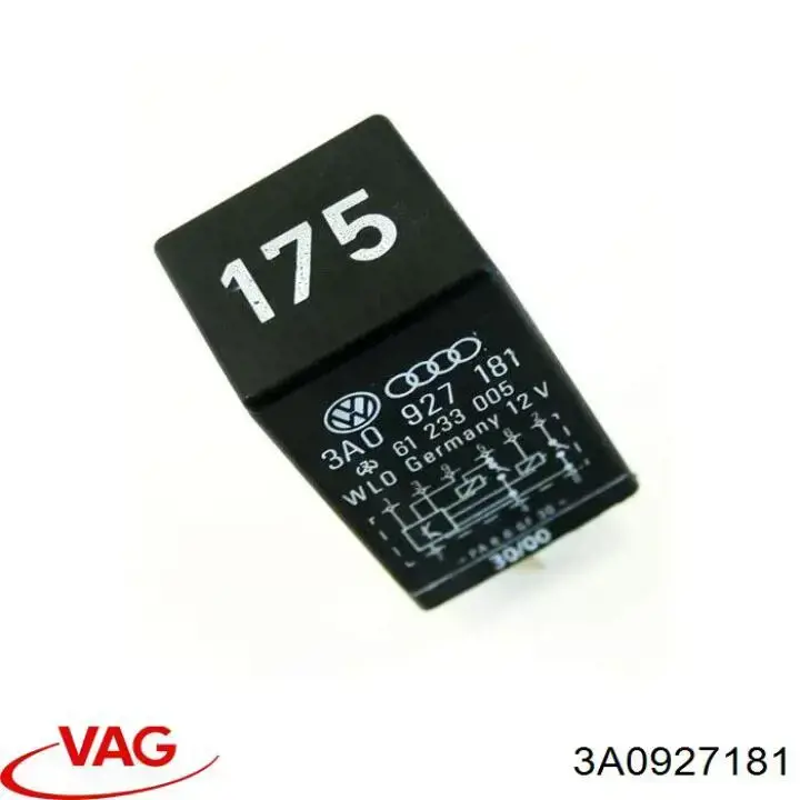 Przekaźnik rozrusznika VAG 3A0927181