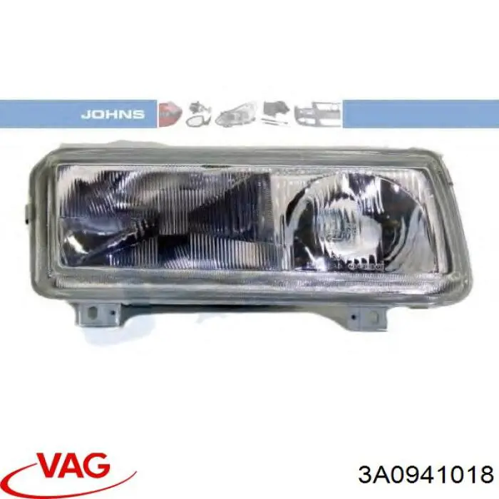 Reflektor prawy VAG 3A0941018 cena, od 69,39 USD