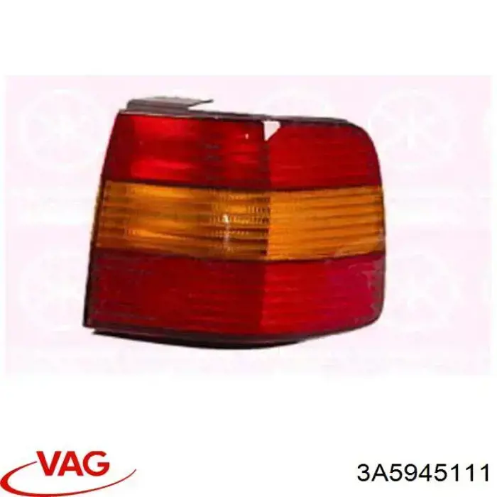 Lampa zespolona tylna lewa zewnętrzna VAG 3A5945111 cena, od 36,35 USD