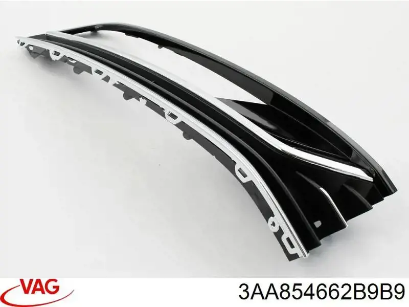 Kratka zderzaka przedniego wewnętrzna prawa VAG 3AA854662B9B9 cena, od 32,39 USD