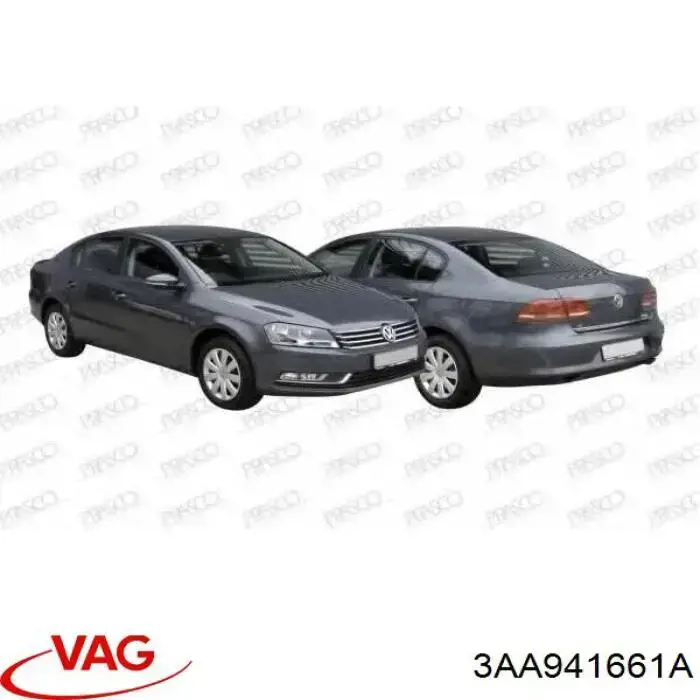 Do koszyka 3AA941661A VAG Lampa przeciwmgielna lewa