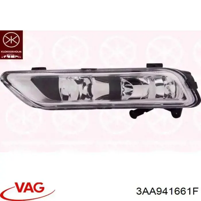 3AA941661F VAG lampa przeciwmgielna lewa