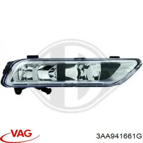 Do koszyka 3AA941661G VAG Lampa przeciwmgielna lewa