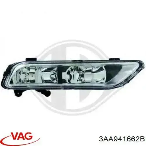 Lampa przeciwmgielna prawa VAG 3AA941662B cena, od 78,32 USD