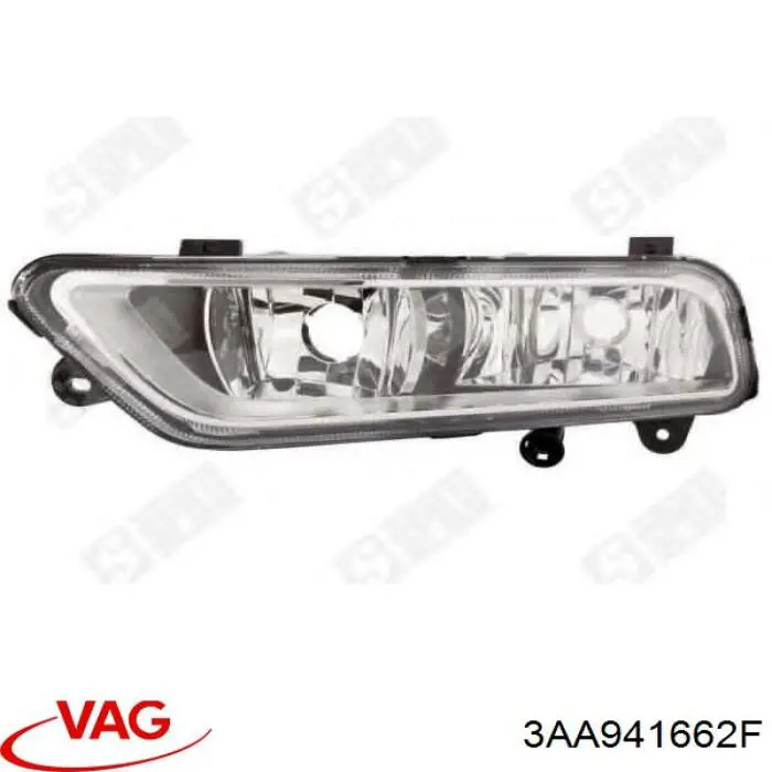 3AA941662F VAG Lampa przeciwmgielna prawa