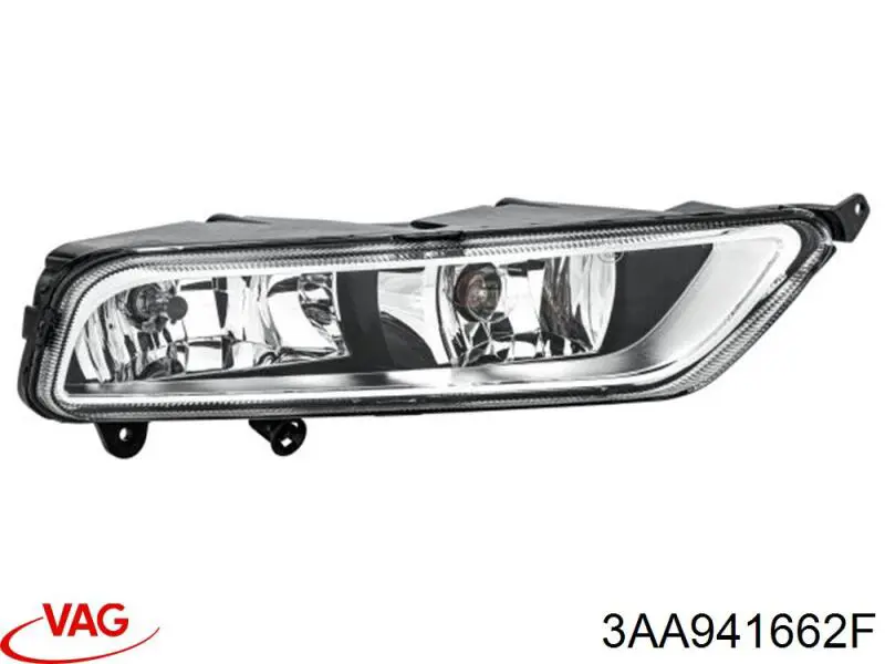 Lampa przeciwmgielna prawa VAG 3AA941662F cena, od 78,32 USD