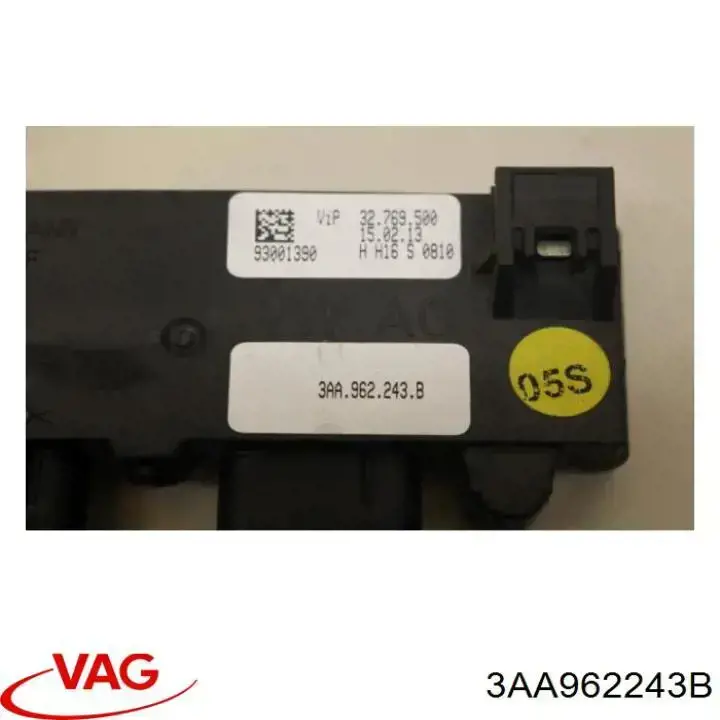 3AA962243B VAG Sterownik klapy bagażnika (3/5 drzwi tylnych)