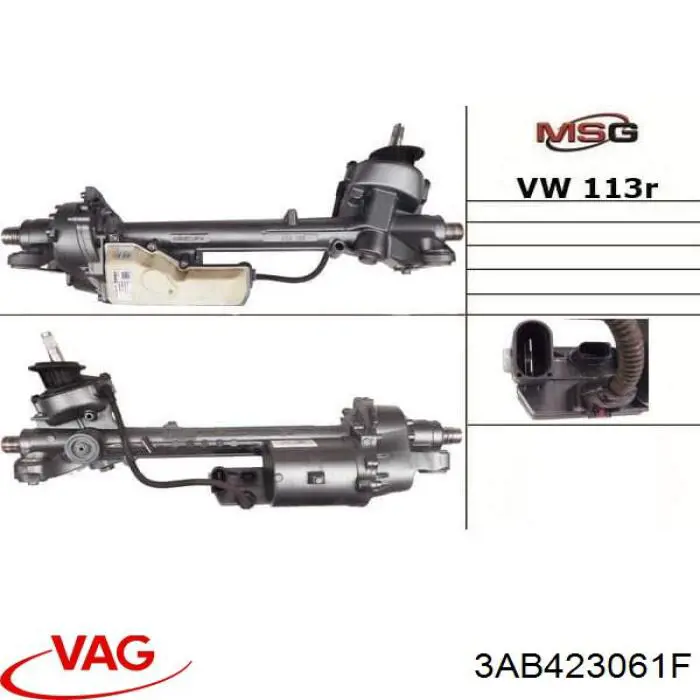 3AB423061F VAG Listwa kierownicza (maglownica)